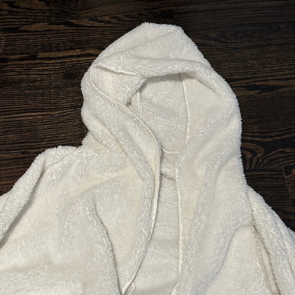 Cozy Cream bear coat Hooded Sweater - Picture 6 of 8
